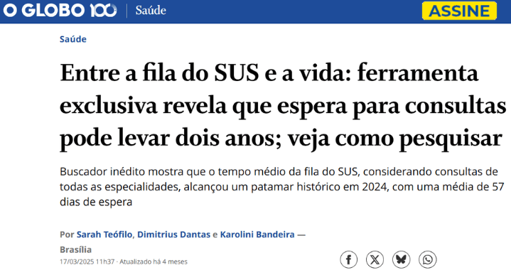 Fila do SUS - Telemedicina GratiSaude